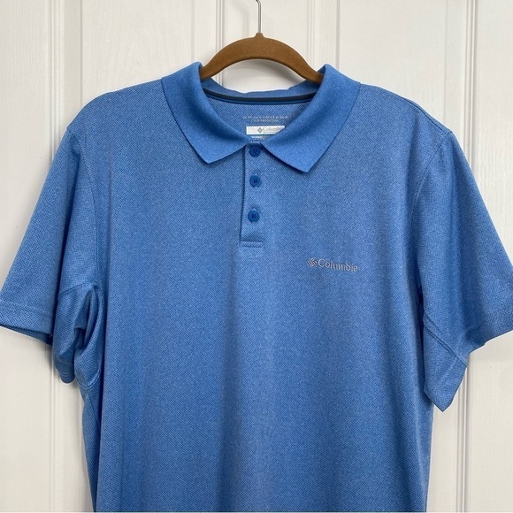 Columbia Men's Polo Omni-Shade Sun Protection Short Sleeve Shirt Large - Picture 3 of 14